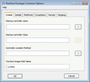 Runtime Packager Common Options