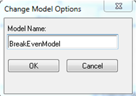 Change Model Options